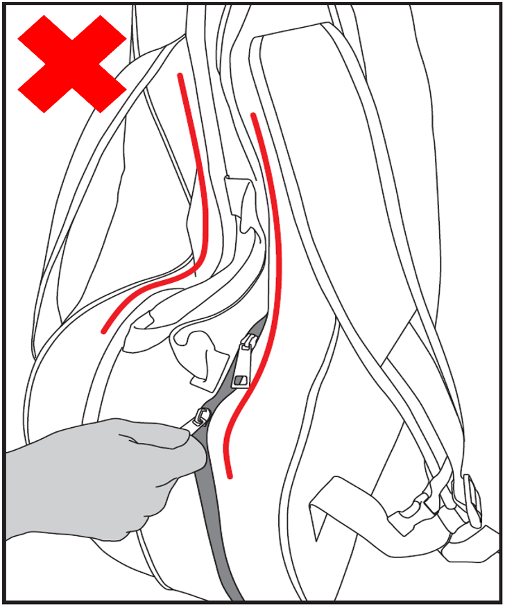 バッグ「ファスナー開閉推奨①」2-1